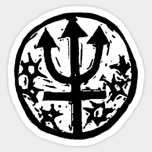 The Hanged Man Triple Moon Goddess Arcana Sticker